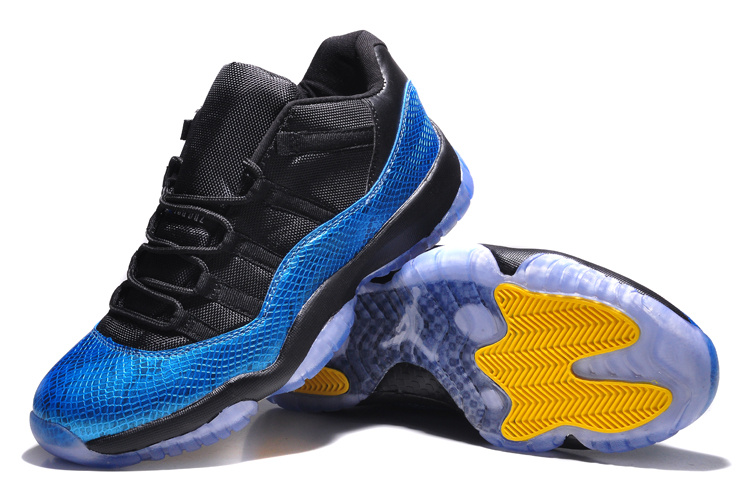 jordan 11 blue and yellow