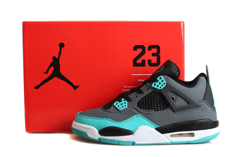 2014 Retro Jordan 4 Blue Grey White