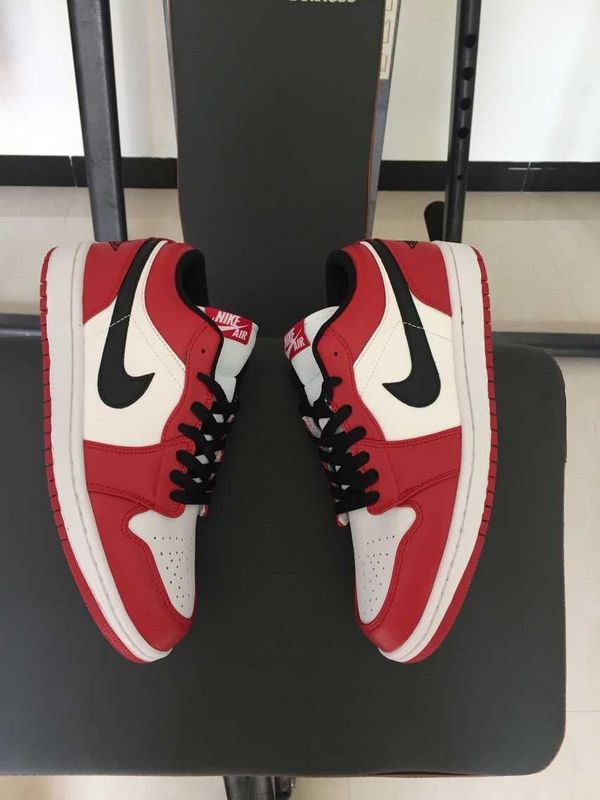 Nike 30th Air Jordan 1 Low Red White Black Shoes