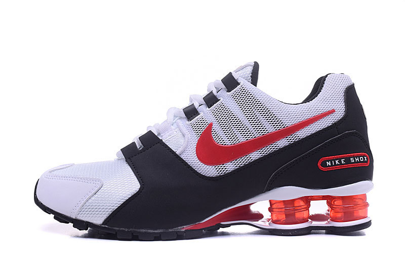 2017 Nike Shox Current White Black Red Shoes