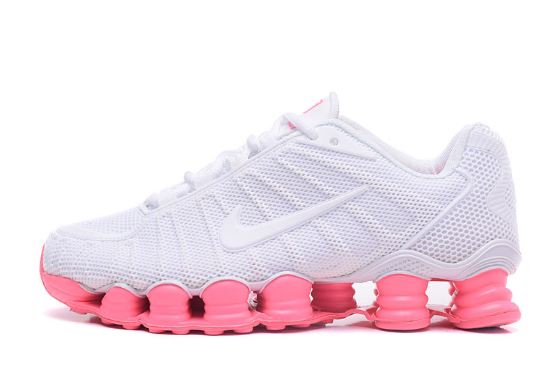 2017 Nike Shox TLX White Red Shoes For Women