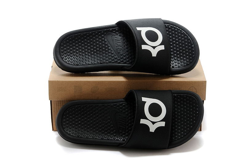 Nike Kevin Durant 6 Massage Hydro Sandal Black White Logo