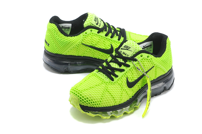 Kids Nike Air Max 2009 Green Black Running Shoes