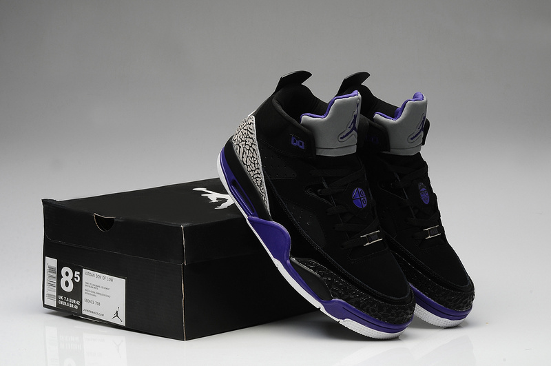 Nike Air Jordan Spizike Black Grey Purple White Shoes