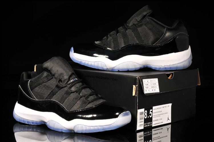 2014 Nike Air Jordan 11 Low Black White Shoes