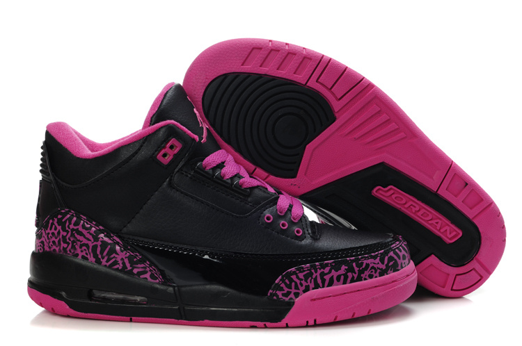 Nike Jordan 3 Black Red For Women