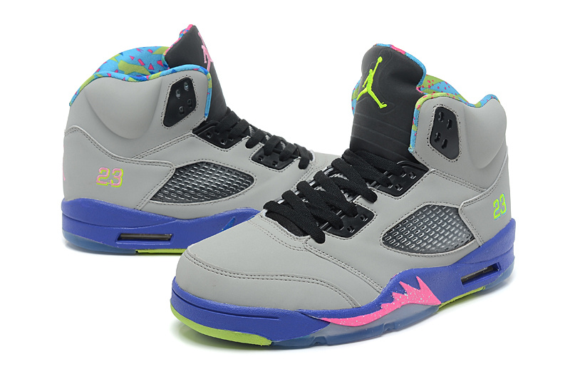 jordan 5 grey and pink