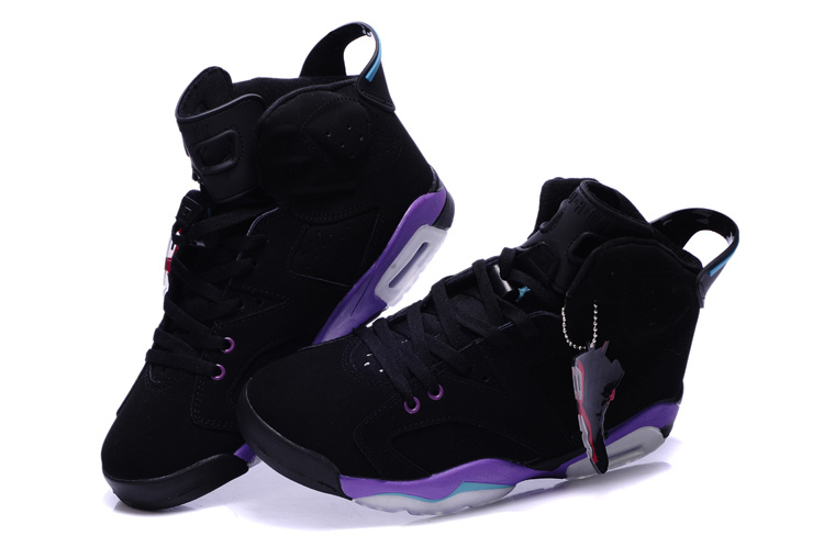 New Nike Jordan 6 Retro Black Purple Shoes