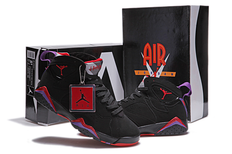 Nike 2015 Air Jordan 7 Retro Black Red Blue