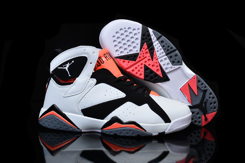 New Nike Air Jordan 7 White Black Pink Shoes For Women