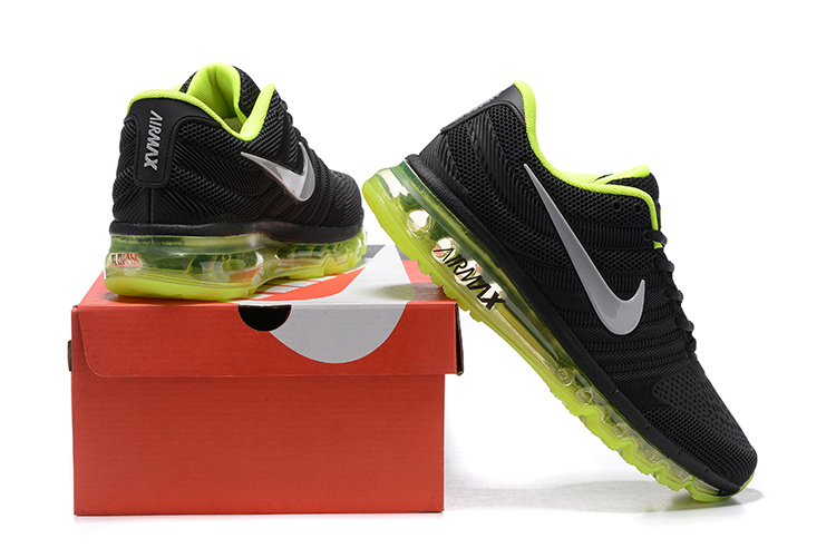 New Nike Air Max 2017 Black Fluorscent Green Shoes