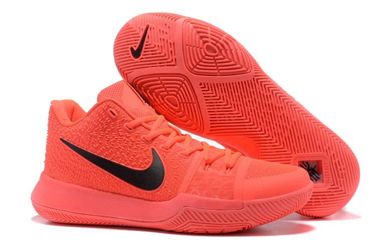 kyrie shoes red and black