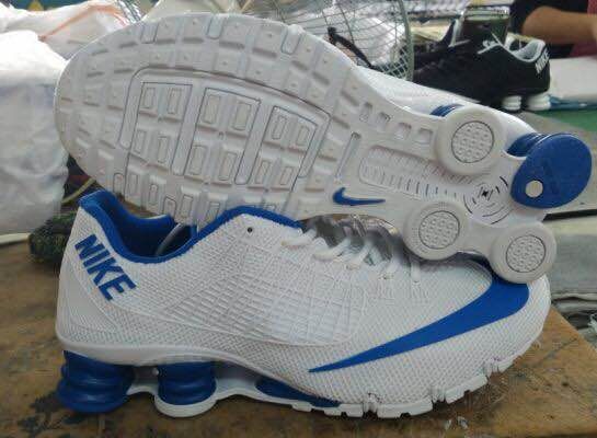 New Nike Shox Turbo White Blue Shoes