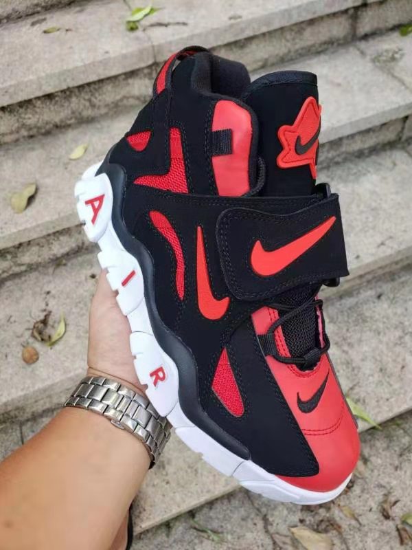 red and black nike barrage