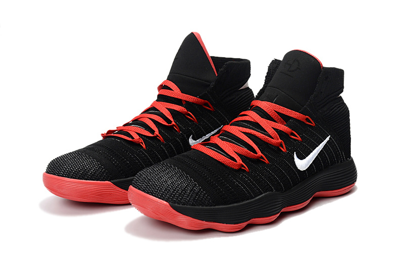 nike hyperdunk black and red