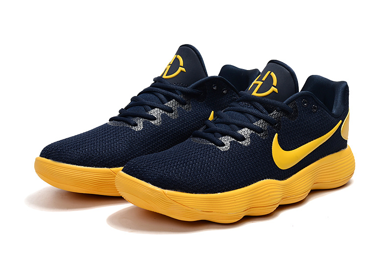 Nike Hyperdunk 2017 Low Deep Blue Yellow Shoes