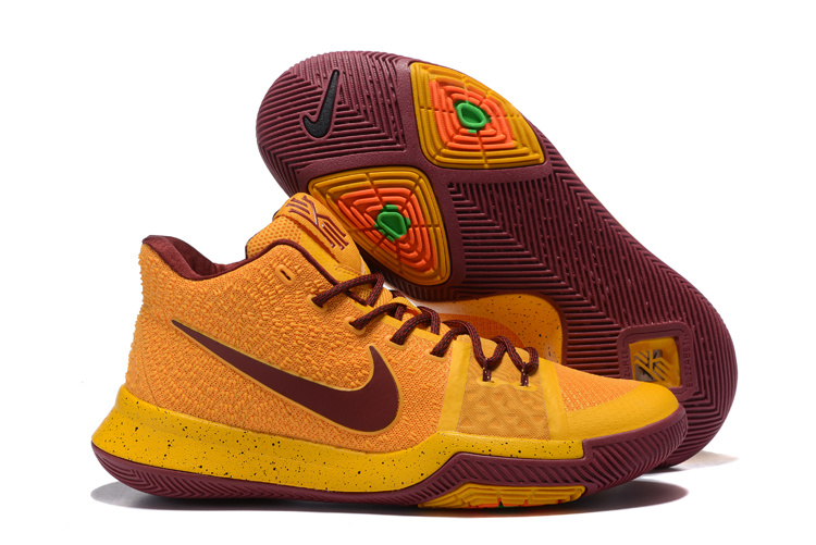 kyrie 3 yellow shoes