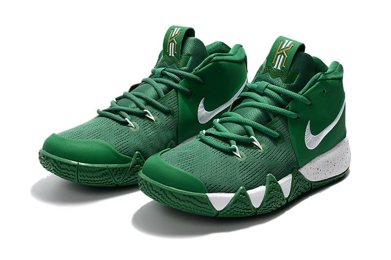 kyrie shoes green and white