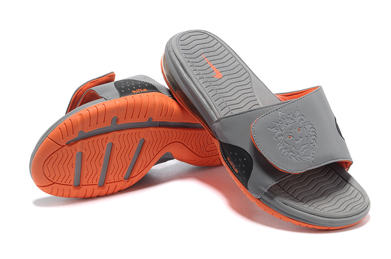 Nike Lebron James Hydro 9 Grey Orange Sandal