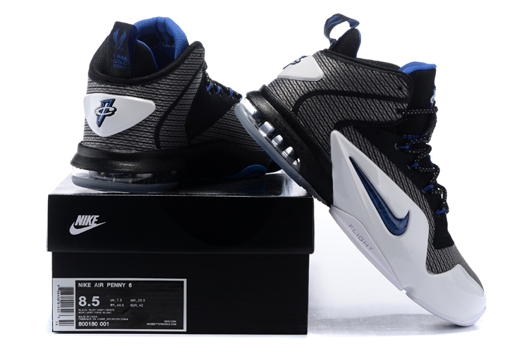 Nike Penny Hardaway 6 Black Blue White Shoes