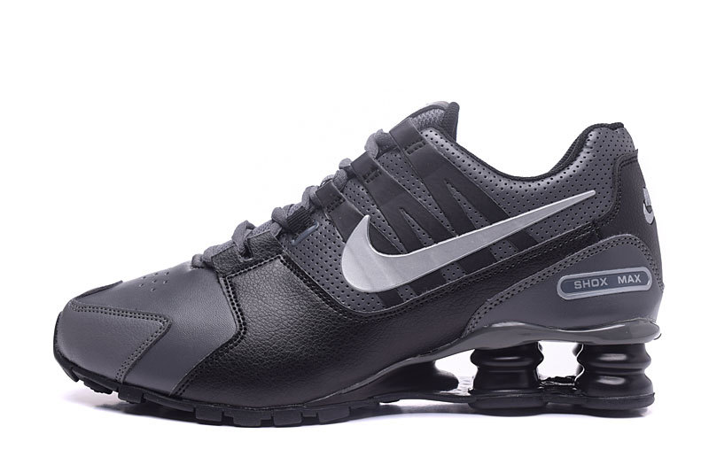 Nike Shox Avenue All Black White Shoes