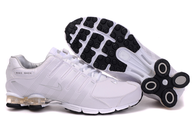 Nike Shox R4 Air Cushion PU Women Shoes White