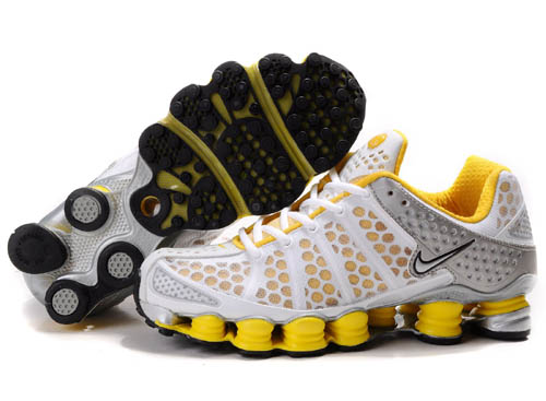 Mens Nike Shox TL3 Shoes White Yellow