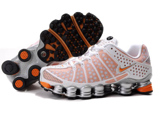 Womens Nike Shox TL3 Shoes Orange Silver