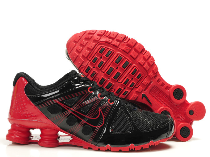 Nike Shox Turbo 2 Shoes Black Hot Red For Men - Click Image to Close