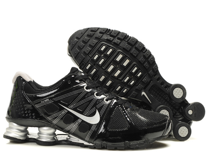 Nike Shox Turbo 2 Shoes Black White For Men - Click Image to Close