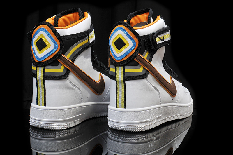 Riccardo Tisci Nike R.T. Air Force 1 White Black Yellow Shoes