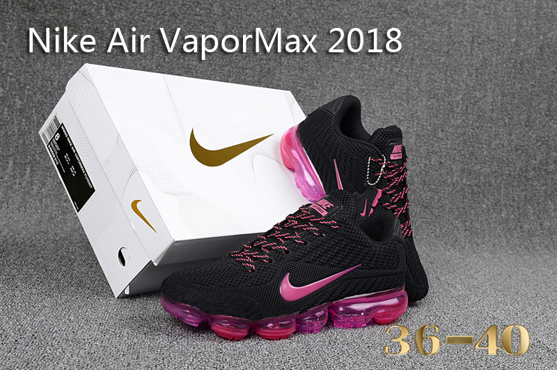 Women 2017 Nike Air VaporMax 2018 Black Red