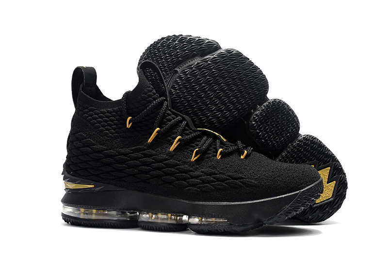 black and gold lebron shoes