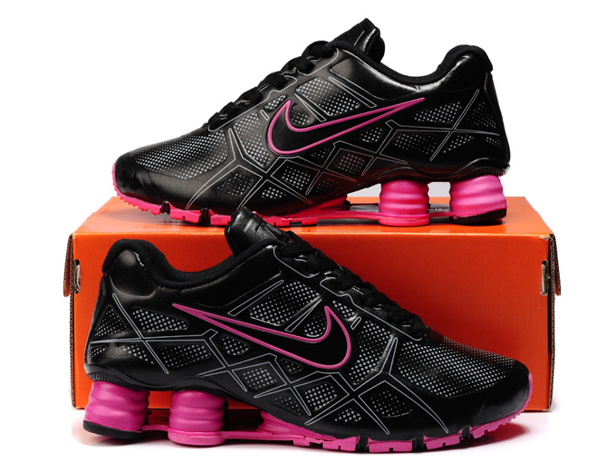 Women Nike Shox Turbo 12 Black Red Shoes