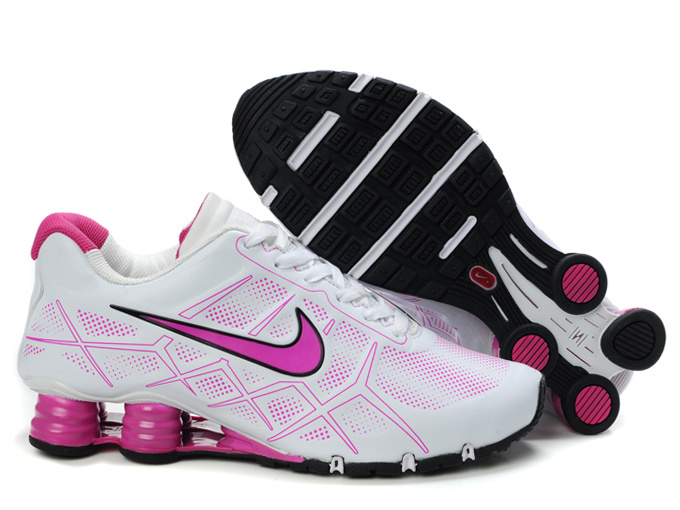 Women Nike Shox Turbo 12 White Pink Shoes