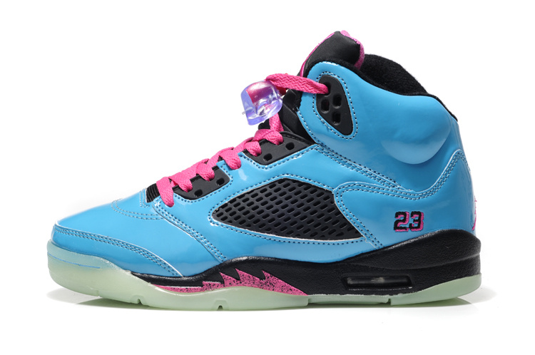 Nike Jordan 5 Midnigh Shoes For Women Blue Black Pink