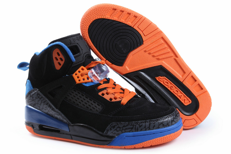 Nike Jordan Spizike Shoes For Women Black Blue Orange