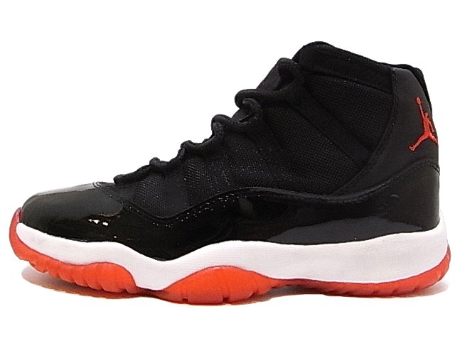 nike air jordan 11 bred black varsity red white shoes