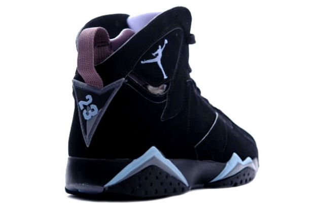 nike air jordan 7 retro black baby blue shoes