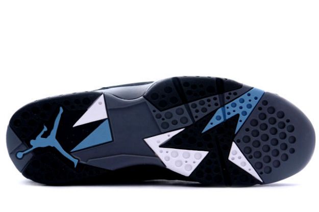 nike air jordan 7 retro black baby blue shoes